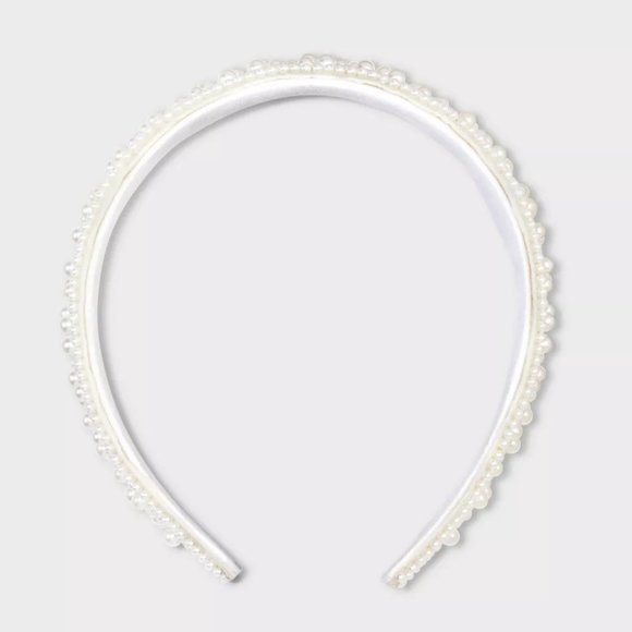 a new day Accessories - Pearl Covered Headband - A New Day™ White
